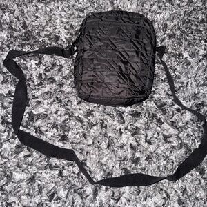 Black Quilted Crossbody Bag